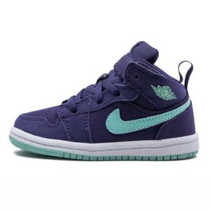 Nike | Jordan | Air Jordan 1 Mid TD “Ink Emerald Rise” 644507-501